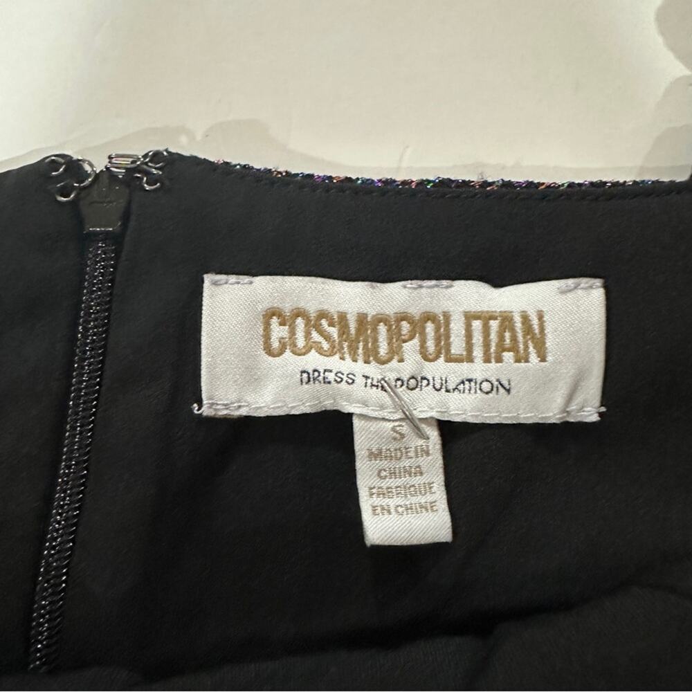 Cosmopolitan x Dress The Population Trista Metallic‎ Violet Multi Dress Size S - Picture 10 of 16